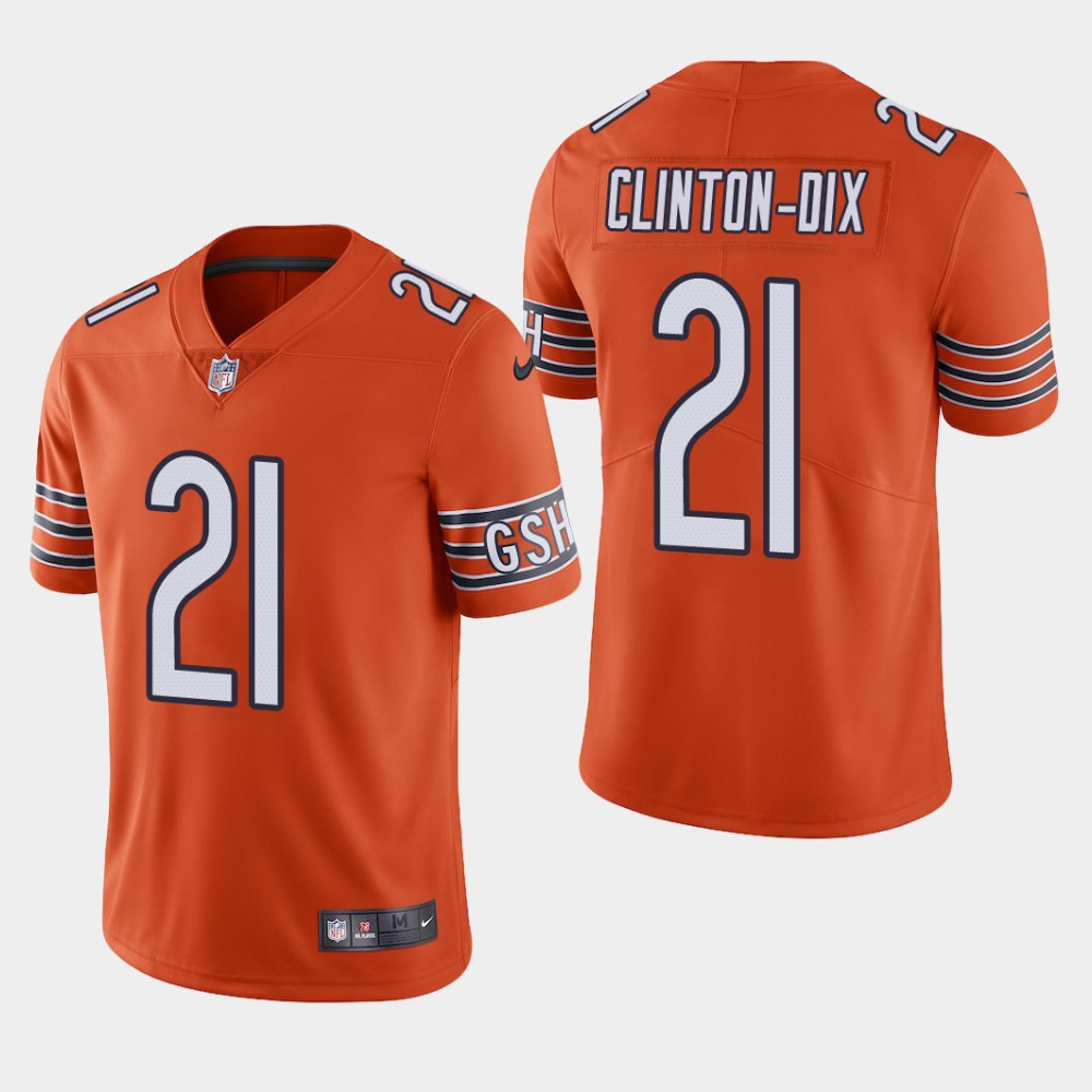Men's Chicago Bears #21 HaHa Clinton-Dix Orange Vapor Untouchable Limited Stitched NFL Jersey
